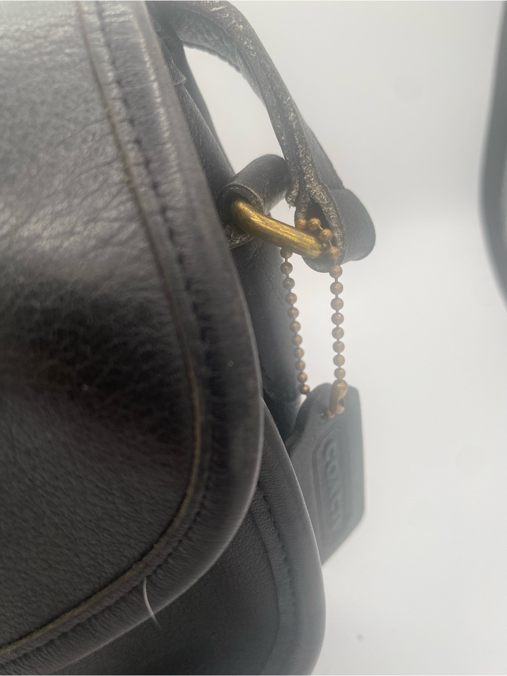 Coach Vintage 9954 Black Leather Turnlock Shoulder Bag – Made in USA - Picture 5 of 11